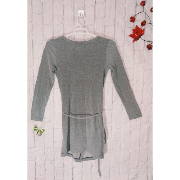 Avec Les Filles Striped Wrap Jersey Dress - Picture 4 of 8